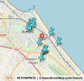 Mappa Via Giovanni Maria Giuliani, 47923 Rimini RN, Italia (1.44077)