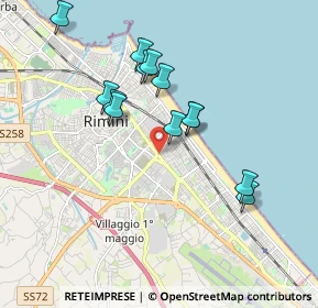 Mappa Via Giovanni Maria Giuliani, 47923 Rimini RN, Italia (1.72154)