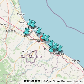Mappa Via Lombardia, 47923 Rimini RN, Italia (11.86375)