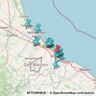 Mappa Via Lombardia, 47923 Rimini RN, Italia (8.86143)