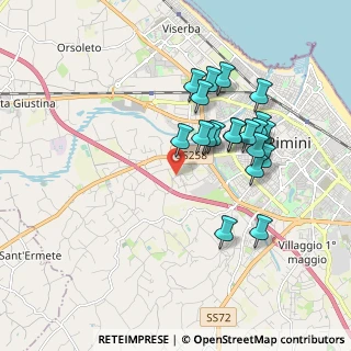 Mappa Via Carmen, 47923 Rimini RN, Italia (1.7405)