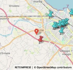 Mappa Via Carmen, 47923 Rimini RN, Italia (2.70333)