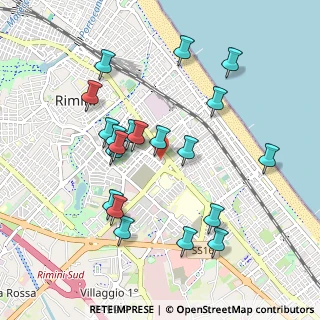Mappa Via Nino Berrini, 47923 Rimini RN, Italia (0.972)