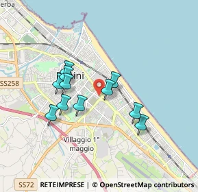 Mappa Via Nino Berrini, 47923 Rimini RN, Italia (1.48545)