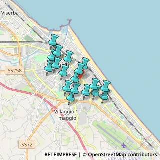 Mappa Via Nino Berrini, 47923 Rimini RN, Italia (1.30105)