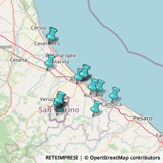 Mappa Via Nino Berrini, 47923 Rimini RN, Italia (13.02625)