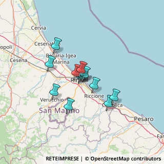 Mappa Via Nino Berrini, 47923 Rimini RN, Italia (9.26)