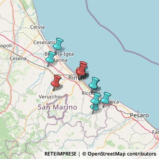 Mappa Via Nino Berrini, 47923 Rimini RN, Italia (9.32692)