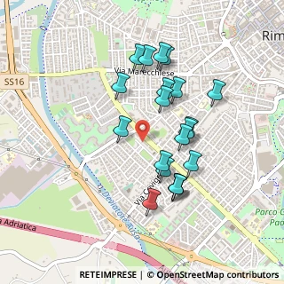 Mappa Piazza Leopoldo Tosi, 47923 Rimini RN, Italia (0.4255)