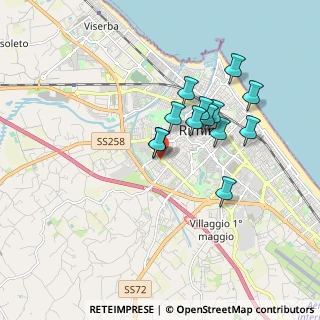 Mappa Piazza Leopoldo Tosi, 47923 Rimini RN, Italia (1.49692)