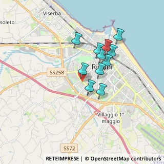Mappa Piazza Leopoldo Tosi, 47923 Rimini RN, Italia (1.40818)