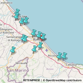 Mappa Via Elio Morri, 47923 Rimini RN, Italia (8.50786)