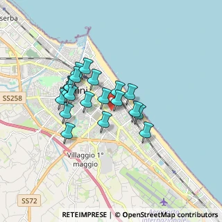 Mappa Via Elio Morri, 47923 Rimini RN, Italia (1.3675)