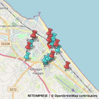 Mappa Via Elio Morri, 47923 Rimini RN, Italia (1.30118)