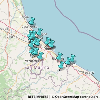 Mappa Via Arnaldo da Brescia, 47923 Rimini RN, Italia (12.3275)