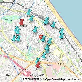 Mappa Via Arnaldo da Brescia, 47923 Rimini RN, Italia (1.036)