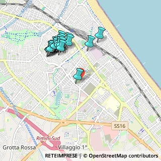 Mappa Via Arnaldo da Brescia, 47923 Rimini RN, Italia (0.9865)