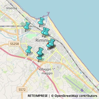 Mappa Via Arnaldo da Brescia, 47923 Rimini RN, Italia (1.22727)