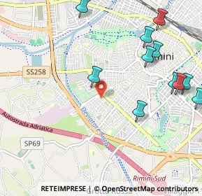 Mappa Via Pasquale Boninsegni, 47923 Rimini RN, Italia (1.30182)