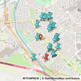 Mappa Via Pasquale Boninsegni, 47923 Rimini RN, Italia (0.4555)