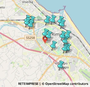 Mappa Via Pasquale Boninsegni, 47923 Rimini RN, Italia (1.69765)