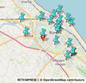 Mappa Via Pasquale Boninsegni, 47923 Rimini RN, Italia (2.1225)