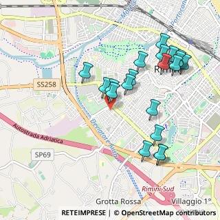 Mappa Via Pasquale Boninsegni, 47923 Rimini RN, Italia (1.034)