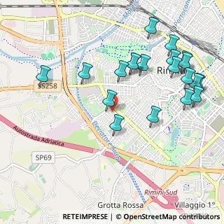 Mappa Via Pasquale Boninsegni, 47923 Rimini RN, Italia (1.1735)
