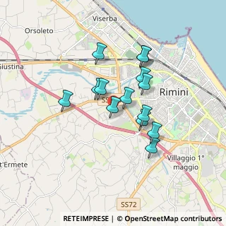 Mappa Via Don Carlos, 47923 Rimini RN, Italia (1.40429)