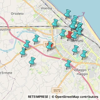 Mappa Via Don Carlos, 47923 Rimini RN, Italia (2.261)