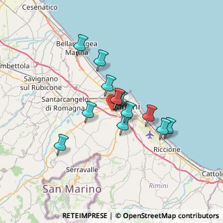 Mappa Via Don Carlos, 47923 Rimini RN, Italia (5.20231)