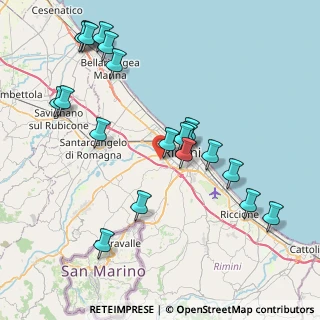 Mappa Via Don Carlos, 47923 Rimini RN, Italia (9.082)