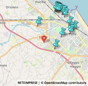 Mappa Via Don Carlos, 47923 Rimini RN, Italia (2.6795)