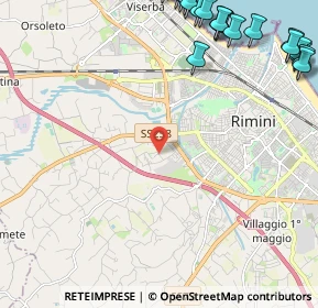 Mappa Via Don Carlos, 47923 Rimini RN, Italia (3.482)