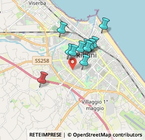 Mappa Via del Passero, 47923 Rimini RN, Italia (1.23636)