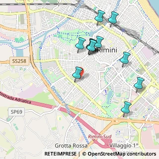 Mappa Via del Passero, 47923 Rimini RN, Italia (1.03)
