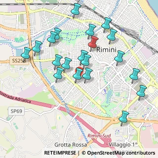 Mappa Via del Passero, 47923 Rimini RN, Italia (1.0365)