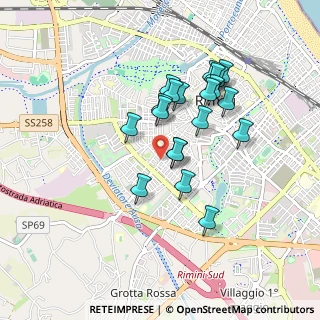 Mappa Via del Passero, 47923 Rimini RN, Italia (0.7845)
