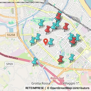 Mappa Via del Passero, 47923 Rimini RN, Italia (1.033)