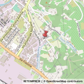 Mappa Strada Vicinale del Belvedere, 17, 54033 Carrara, Massa-Carrara (Toscana)