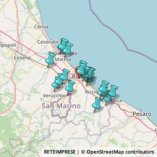 Mappa Via Ermete Novelli, 47923 Rimini RN, Italia (9.86421)
