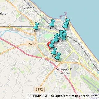 Mappa Via Ermete Novelli, 47923 Rimini RN, Italia (1.29333)