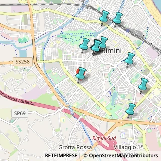 Mappa Via Ermete Novelli, 47923 Rimini RN, Italia (1.06333)