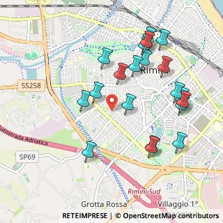 Mappa Via Ermete Novelli, 47923 Rimini RN, Italia (1.066)
