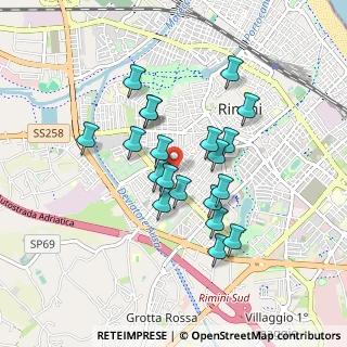 Mappa Via Ermete Novelli, 47923 Rimini RN, Italia (0.7505)