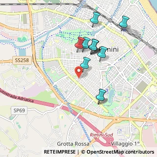 Mappa Via Ermete Novelli, 47923 Rimini RN, Italia (0.87417)