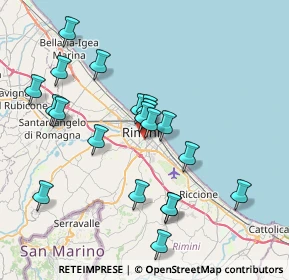 Mappa Via Piemonte, 47923 Rimini RN, Italia (7.65)