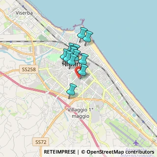 Mappa Via Piemonte, 47923 Rimini RN, Italia (1.07538)