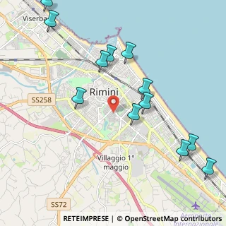 Mappa 47900 Rimini RN, Italia (2.48833)