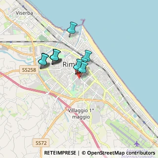 Mappa Via Sicilia, 47923 Rimini RN, Italia (1.34154)